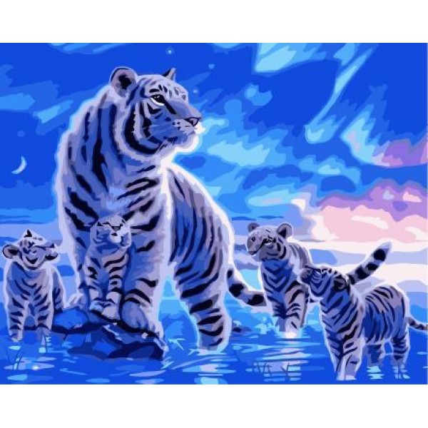 Animal Tiger Diy Paint By Numbers Kits Australia